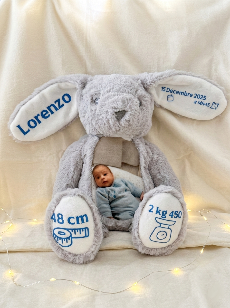 L'Archi'Doux de Naissance - Doudou personnalisé