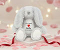 Doudou Lapin Personnalisé - "Mon Message d'Amour"