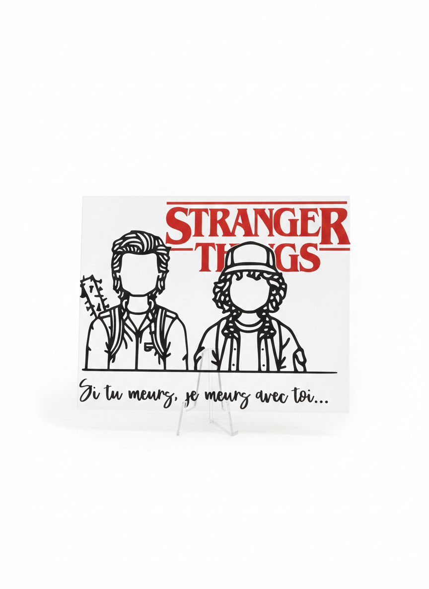 Plaque Collector Stranger Things – Édition "Duo Dustin & Steve "