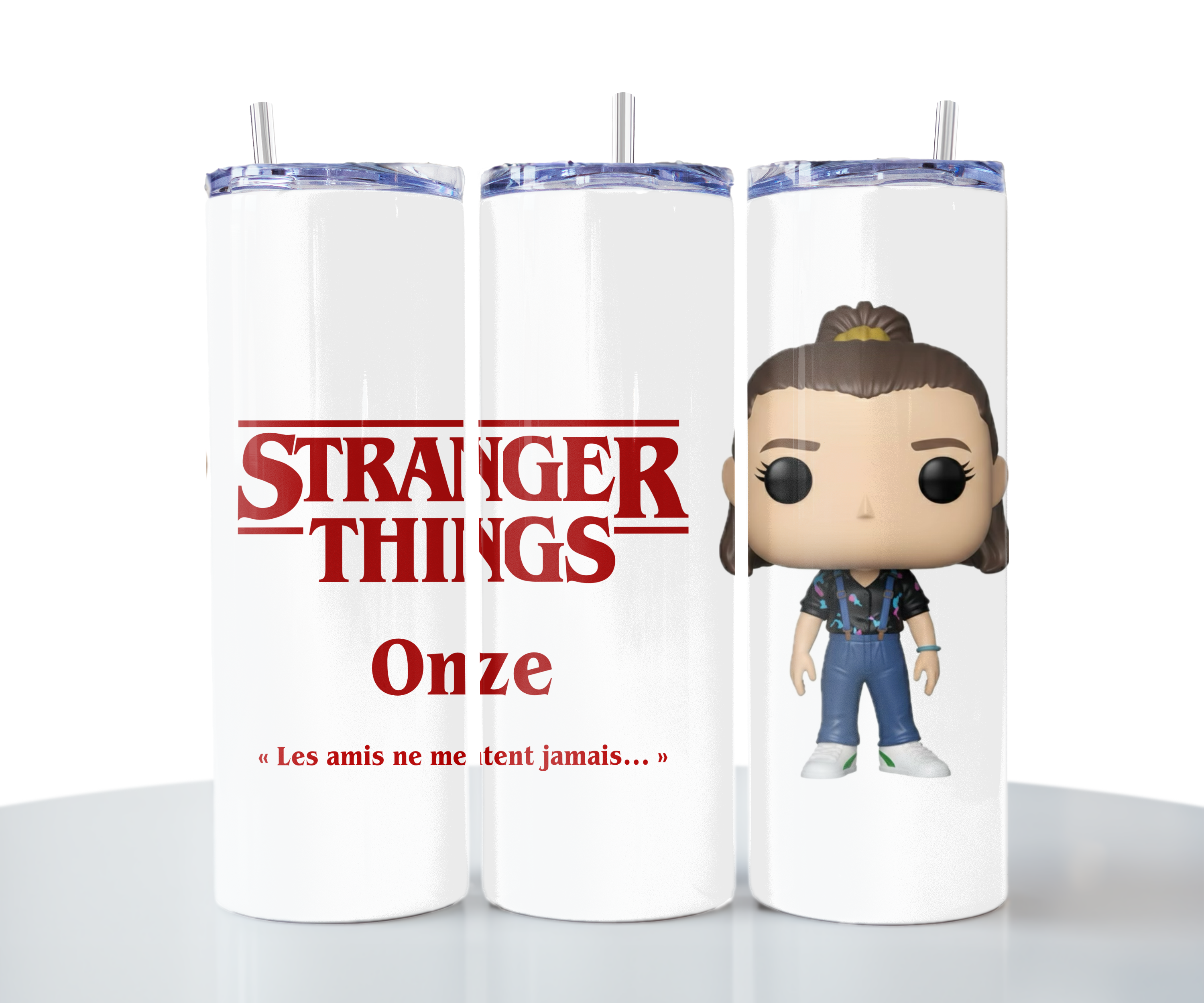 Tumbler Isotherme "Stranger Things" - Édition Eleven (Onze) personnalisable