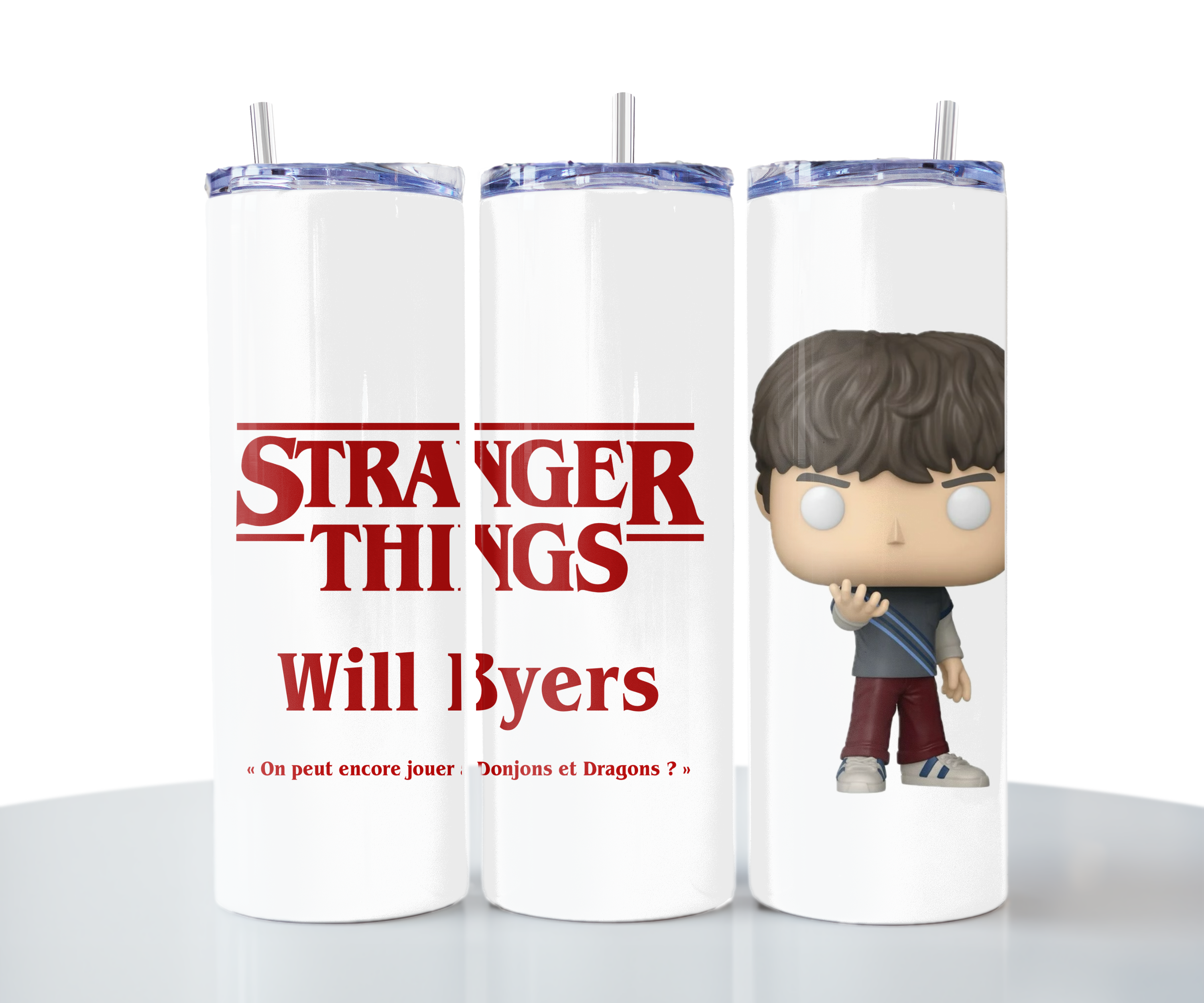 Tumbler Isotherme "Stranger Things" - Édition Will Byers personnalisable